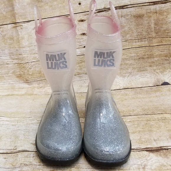 muk luks clear rain boots